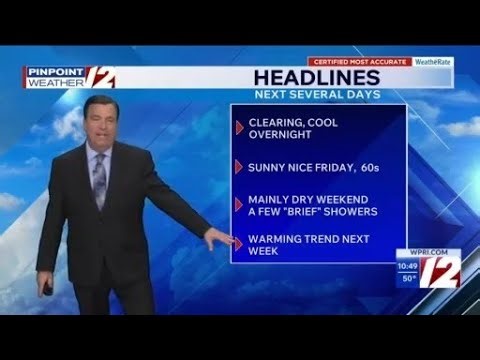 WPRI 12 Weather Now 4/13/26 Sunny Nice Friday