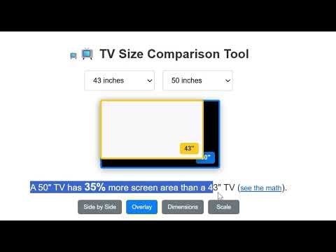43 vs 50 vs 65 Inch TV: Side-by-Side Comparison