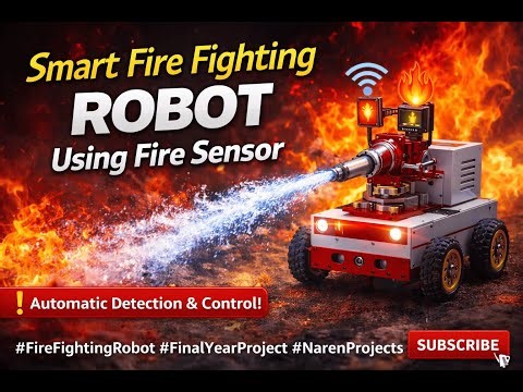 Smart Fire Fighting Robot Using Fire Sensor | Automatic Fire Detection & Control #projectideas #2026