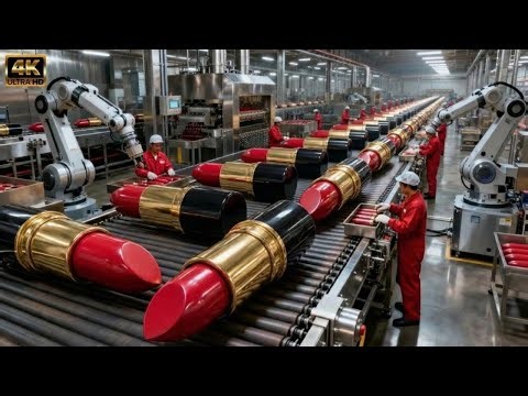 Inside a Giant Lipstick Factory: Oddly Satisfying Production