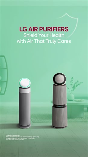 You may not see them, but invisible airborne enemies can be anywhere. It's time to breathe easier with protection that works silently in the background. The LG Air Purifier filters out dust, bacteria, viruses, and ultra-fine particles with its advanced Multi-Filtration System, so every breath feels cleaner, safer, and truly cared for. LG Air Purifier - Shield your Health with Air that Truly Cares! Know more: https://bit.ly/49aQG6e #LG #LGIndia #LifesGood #LGAirPurifier #ShieldYourHealth #AirThat