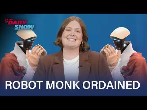 Prego Records Dinner Convos, Delivery Bots Run Amok & Robot Becomes Buddhist Monk | The Daily Show
