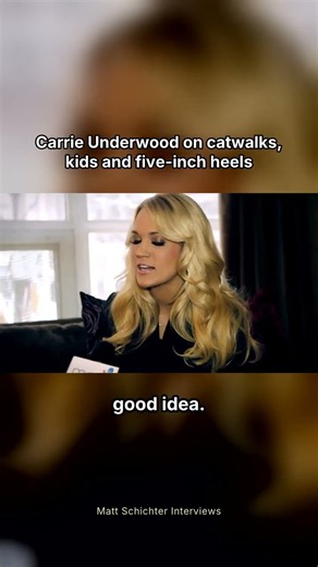 Carrie Underwood on catwalks, kids and five-inch heels #shorts
