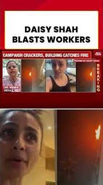 #daisyshah #bmc #mumbai #firesafety BMC Campaign: Daisy Shah Angrily Reacts After Firecracker Fire