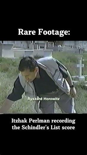Rare footage of Itzhak Perlman & John Williams Recording Schindler's List