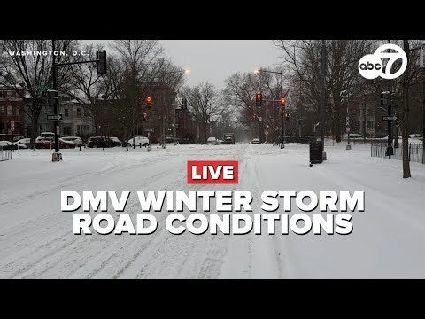 🔴 LIVE | Snow and ice impact DMV roads; crews working to clear conditions