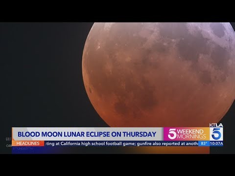 Blood moon lunar eclipse on Thursday