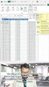 #shorts Day 6 🔥| Excel Freeze Panes | Headings Gayab 🥺 Fix in 10 Seconds 😱 #excelforbeginners #excel