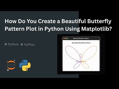 How Do You Create a Beautiful Butterfly Pattern Plot in Python Using Matplotlib?