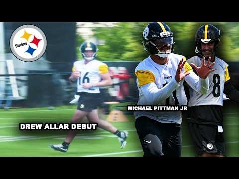 Drew Allar DEBUT 😱 Will Howard Throwing DOTS & A-Rod RETURNS 😳 Steelers Day 1 Camp Highlights