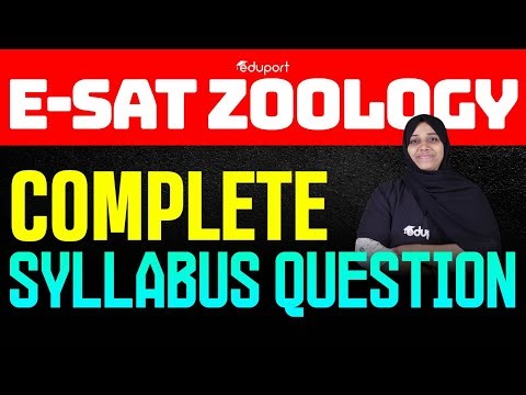 E-SAT 1.0 | Zoology Complete Syllabus Question | Eduport