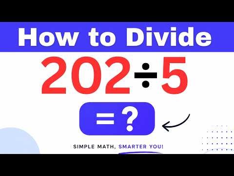 202÷5 Divide 202 by 5 (Long division Method)