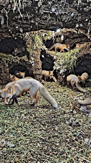 Arctic Fox POV: Entering a Hidden Den Beneath the Snow
