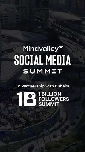 The algorithm isn’t against you. It’s just optimized for a different type of creator now. One who understands attention, retention, distribution, and monetization as a single system. From Jan 9–11, Mindvalley, in partnership with the 1 Billion Followers Summit (@1billionsummit), is hosting a free 3-day summit exploring exactly how that system works in 2026, live from Dubai’s Museum of the Future. You’ll see how top creators design content that travels further, lasts longer, and converts without 