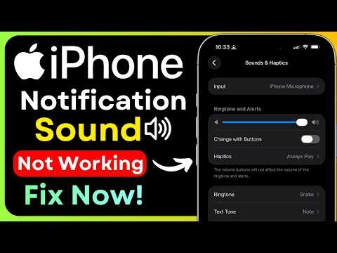iPhone Notification Sound Not Working Fix 2026 | No Sound Problem Solution | iPhone Silent Issue