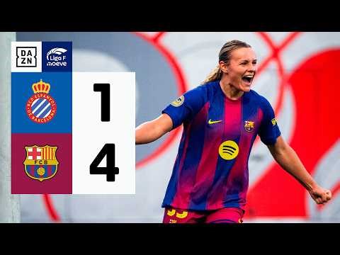 RCD Espanyol vs FC Barcelona (1-4) | Resumen y goles | Highlights Liga F