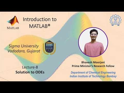 Introduction to MATLAB | Lecture 8