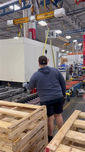 If you’ve ever wondered what a typical day looks like in one of our facilities, here's a behind-the-scenes look at a generator moving through the line. | Generac