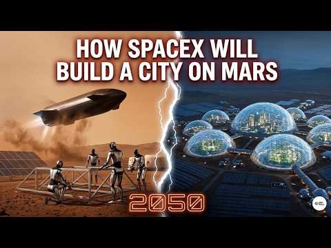 How SpaceX Will Build a City on Mars — Robots, Ice Domes & Biocrete Explained | Alex Flexa