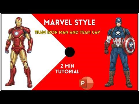 Iron Man vs Captain America PowerPoint Animation - Avengers Civil War Style Tutorial