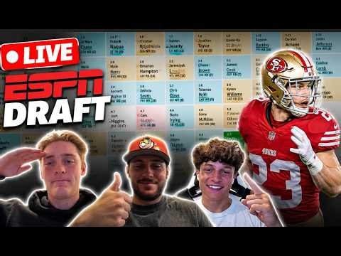 🔴 LIVE: ESPN Fantasy Football Mock Drafts 2026 | Updated ADP