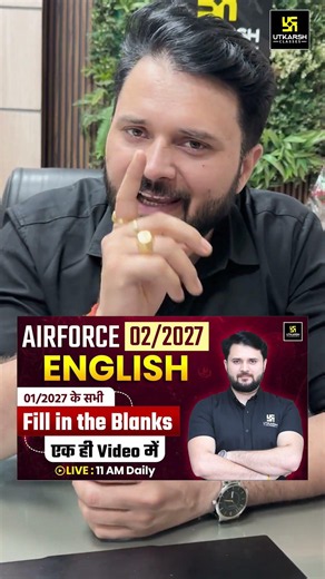 AIRFORCE English Class Information #utkarshdefenceacademy