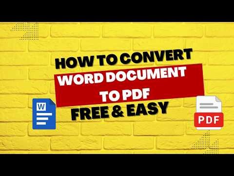 How to Convert Word Document to PDF: Complete Guide for Windows & Mac (2026)