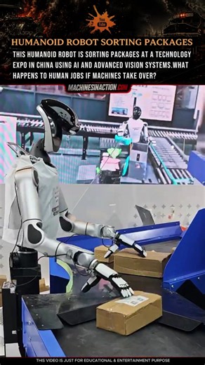 Humanoid Robot Sorting Packages 🤖