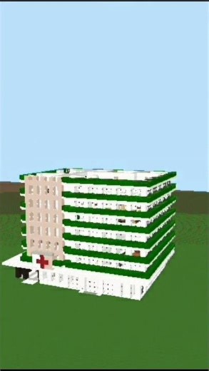 Minecraft Viral Hospital🏥 |tutorial📸| #shorts