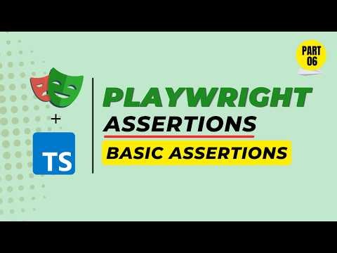Playwright Basic Assertions #playwright #typescript