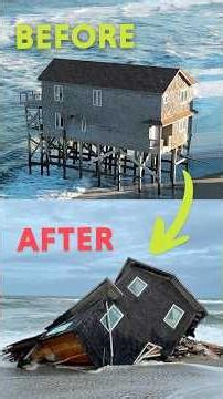 Why does this weird beach keep eating houses?