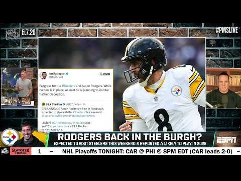 Aaron Rodgers visiting the Steelers facility 🚨 Is he expected to PLAY in 2026? | The Pat McAfee Show