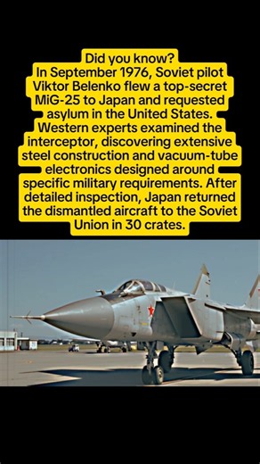 The Soviet Jet That Revealed Its Secrets to the West