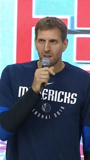 A warm welcome from 41 🇨🇳 #dirknowitzki #dallasmavs #nba
