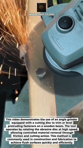 Angle Grinder Cuts Bolts Flush in Seconds #Tools #DIY #Construction