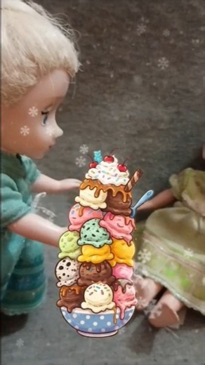 🍨 Ice Cream Tower! Elsa and Anna Toddlers #frozen #elsaandanna