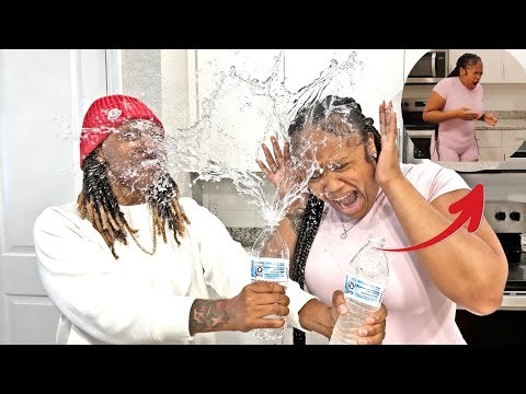EXPLODING WATER BOTTLES PRANK ON WIFE (Bad Idea)🫣