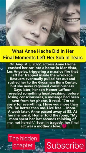 Anne Heche’s Final Chapter: The Heartbreaking Story Her Son Remembered