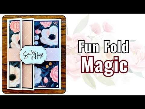 Easy Fun Fold Card Tutorial | Overlapping Tri-Panel Design