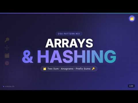 Arrays & Hashing (FAANG Pattern #1) | The Foundation of Every Coding Interview