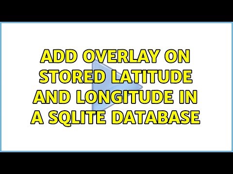 Add overlay on stored Latitude and Longitude in a SQLite Database