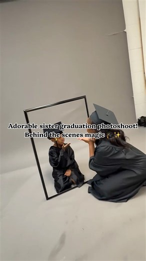 Adorable sister graduation photoshoot! Behind the scenes magic 🎓✨ #outfitinspo #nigerianwedding