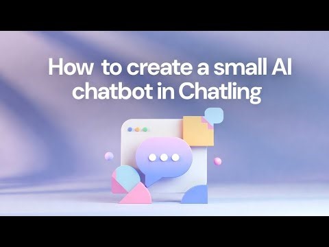 How I Created a Small AI Chatbot Using Chatling - Easy No-Code Guide