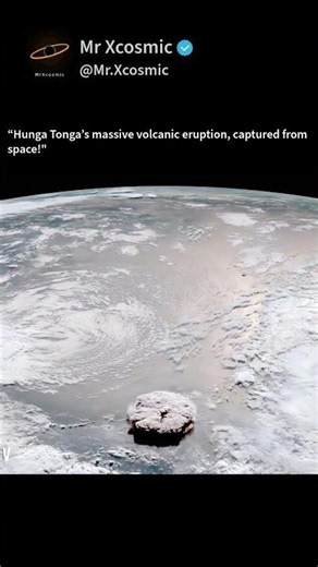 Hunga Tonga’s Massive Volcanic Eruption Captured From Space!
