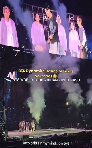 BTS Dynamite Dance Break |Bts El Paso Concert D1 | BTS WORLD TOUR IN EL PASO