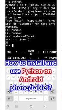 How to install and use Python on Android phone/tablet?