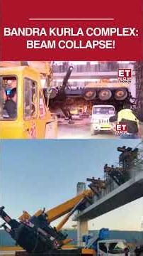 Beam Collapse At Metro Construction Site In BKC As Crane Topples During Lifting Operation