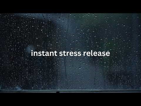 Stress Release Now! Rural Thunderstorm Sounds For Sleeping Hitting Window - Rain With Thunder