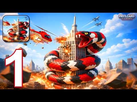 Idle Snake World: Hunting Fight - Gameplay Walkthrough Part 1 - Snake vs The World (iOS, Android)