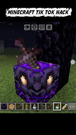 Minecraft tik tok hack 😎💯 #short